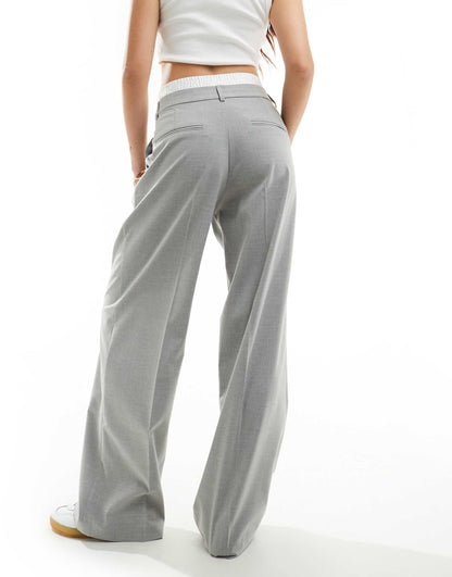 Tailored Trouser With Contrast Waistband