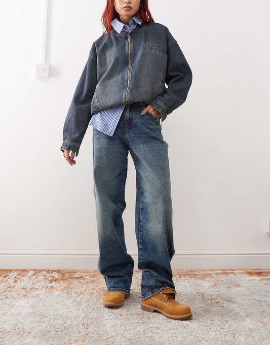 Josie High Waist Baggy Fit Jeans