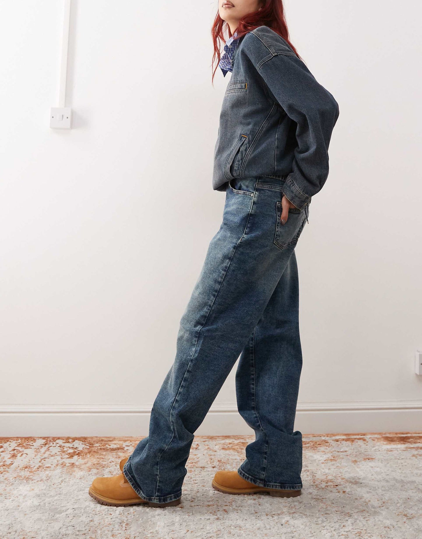 Josie High Waist Baggy Fit Jeans