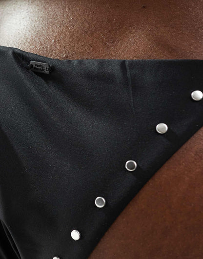 Bikini Bottom With Silver Stud Detail