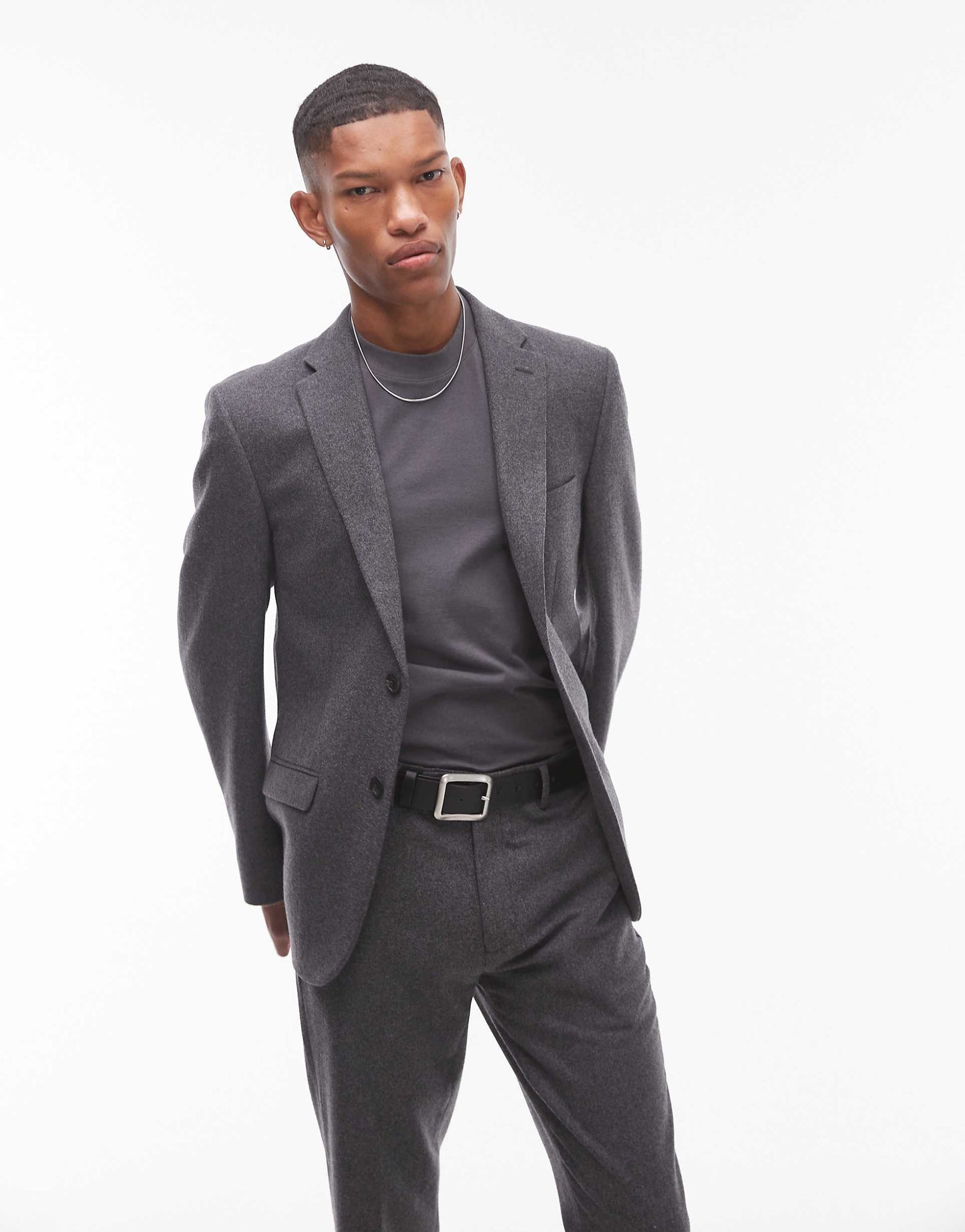 Premium Wool Mix Slim Suit Jacket