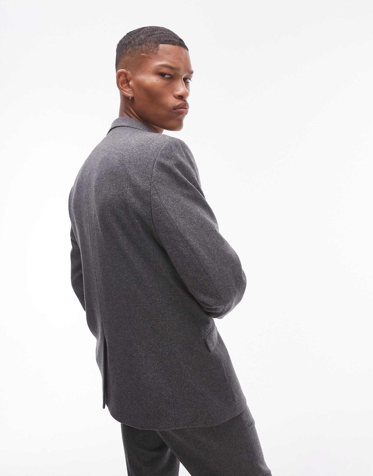 Premium Wool Mix Slim Suit Jacket