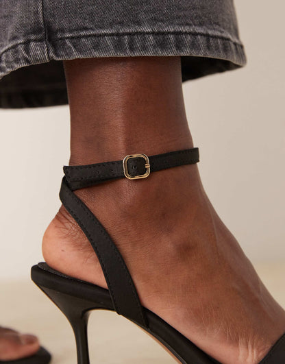 Hollow Barely There Heeled Sandals