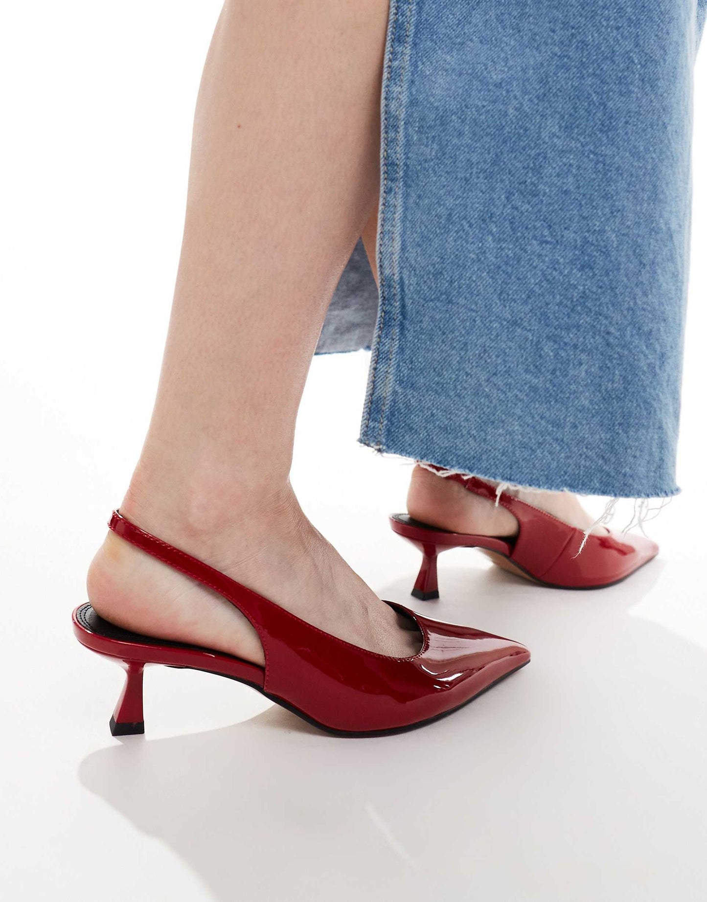 Wide Fit Stroll Slingback Mid Heeled Shoes