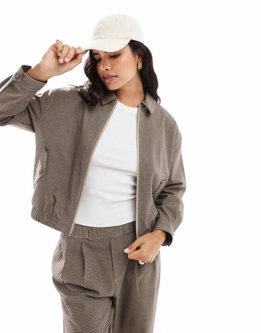 Lightweight Check Jacket Co-Ord