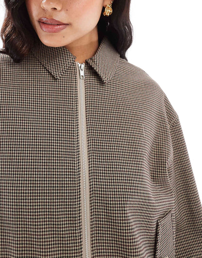 Lightweight Check Jacket Co-Ord