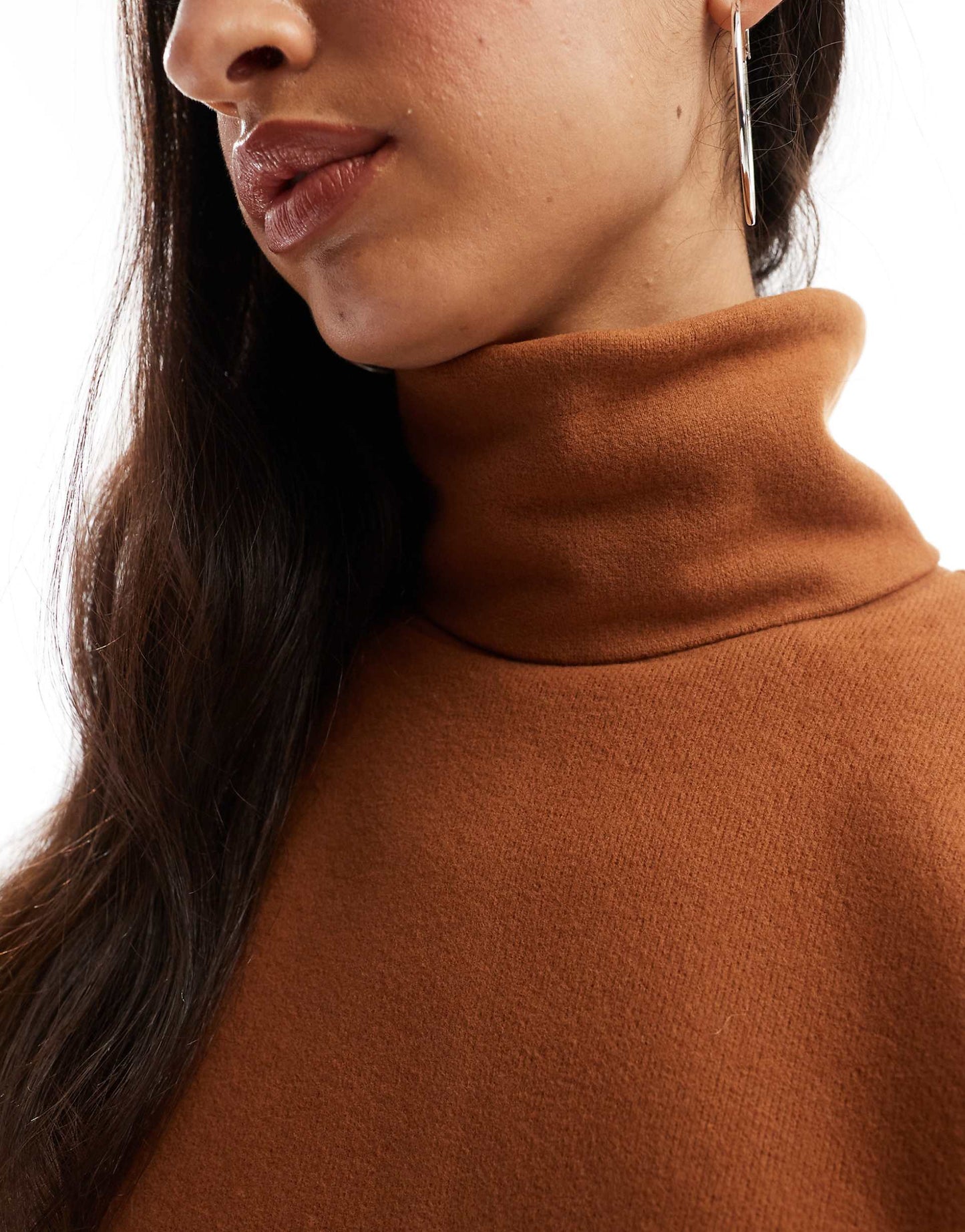 Supersoft Roll Neck Jumper With Cuff Detail