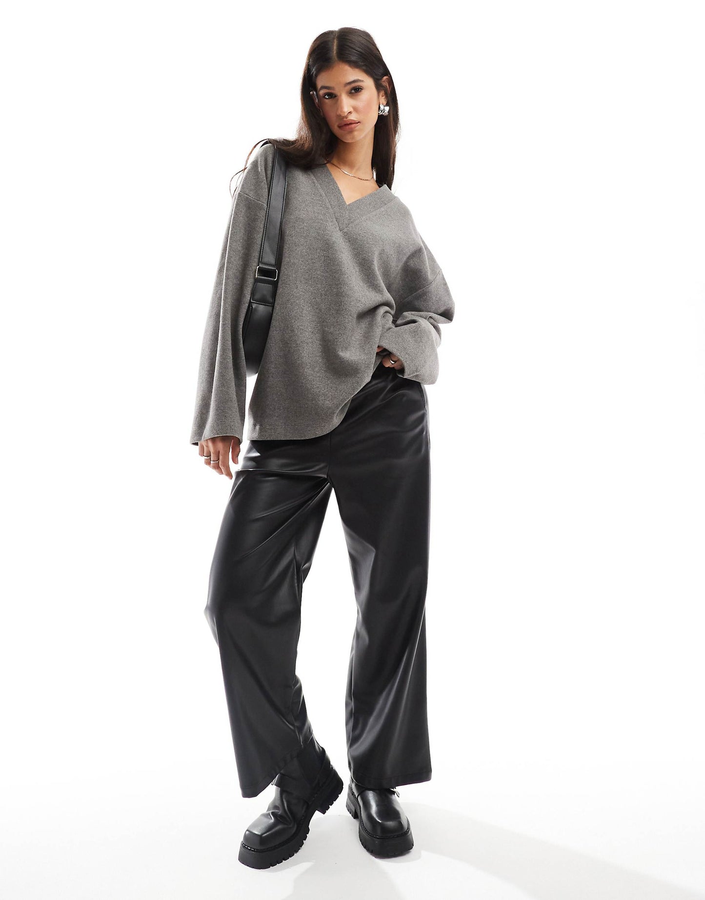 Supersoft Oversized V Neck Jumper