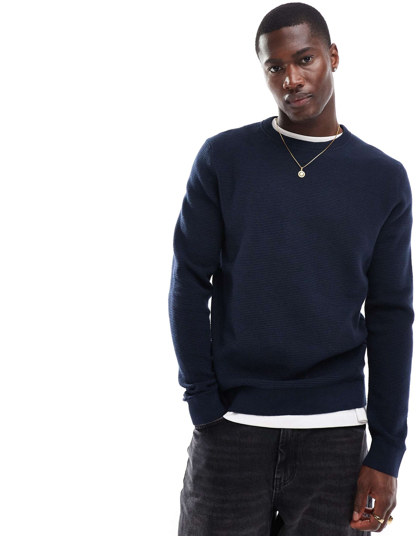 Waffle Knitted Jumper