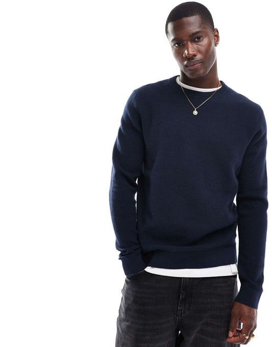 Waffle Knitted Jumper