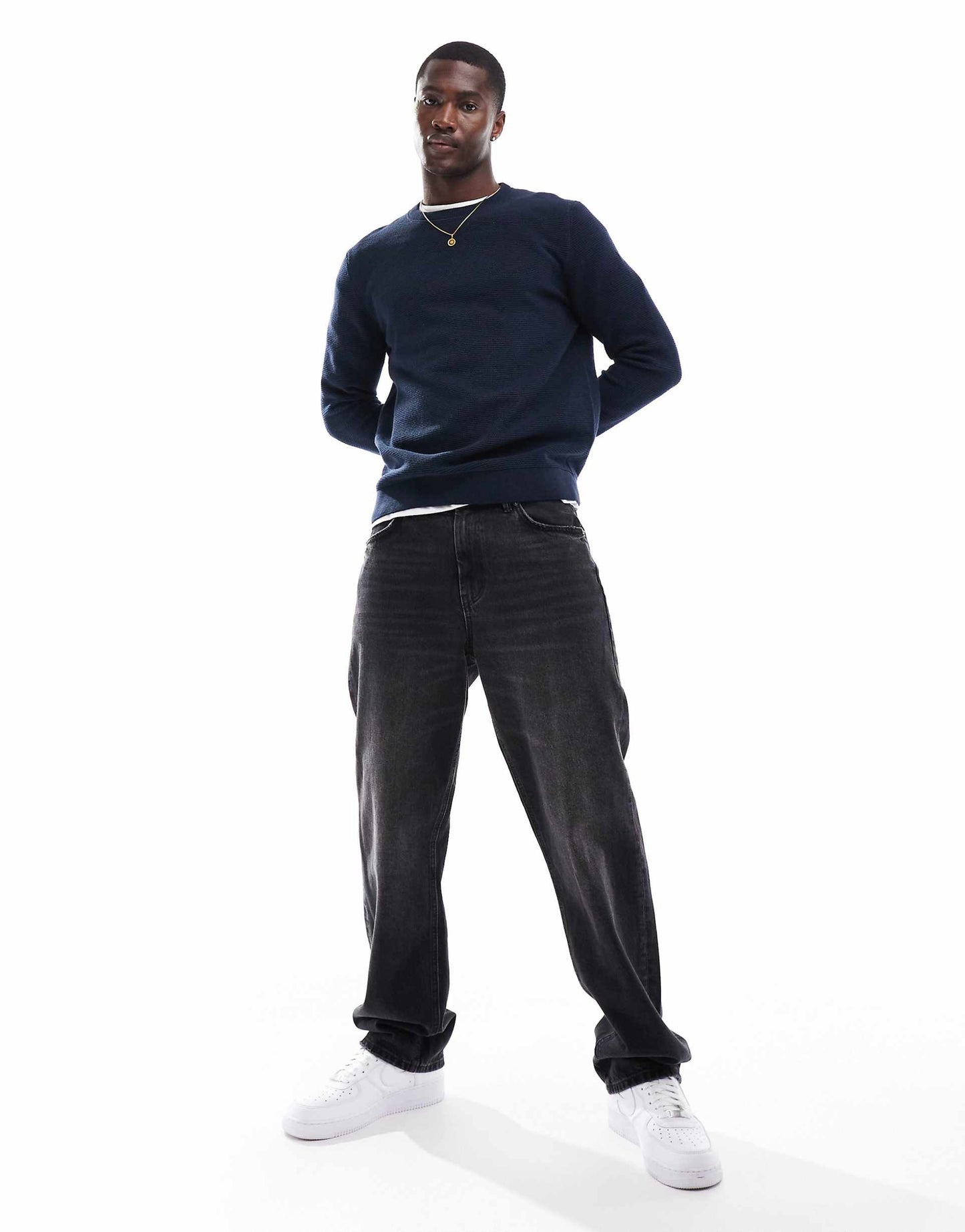 Waffle Knitted Jumper