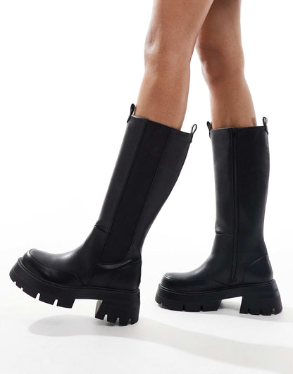 Bryant Pull On Knee Boots