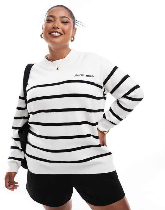 Plus Exclusive Crew Neck Jumper