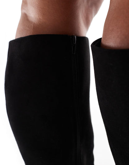 Curve Ciara Block Heel Knee Boots