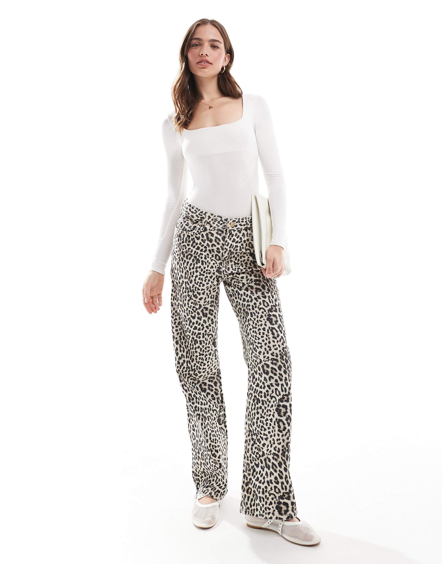 Long Sleeve Square Neck Bodysuit