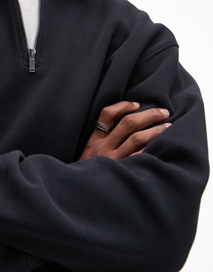 Washed 1/4 Zip Sweatshirt