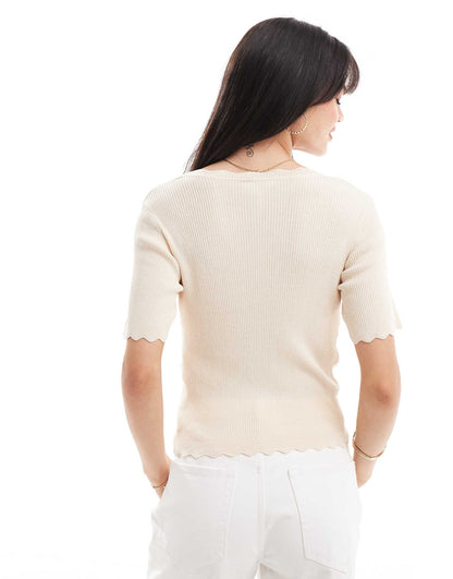 Ribbed Knit Buttondown Cardigan