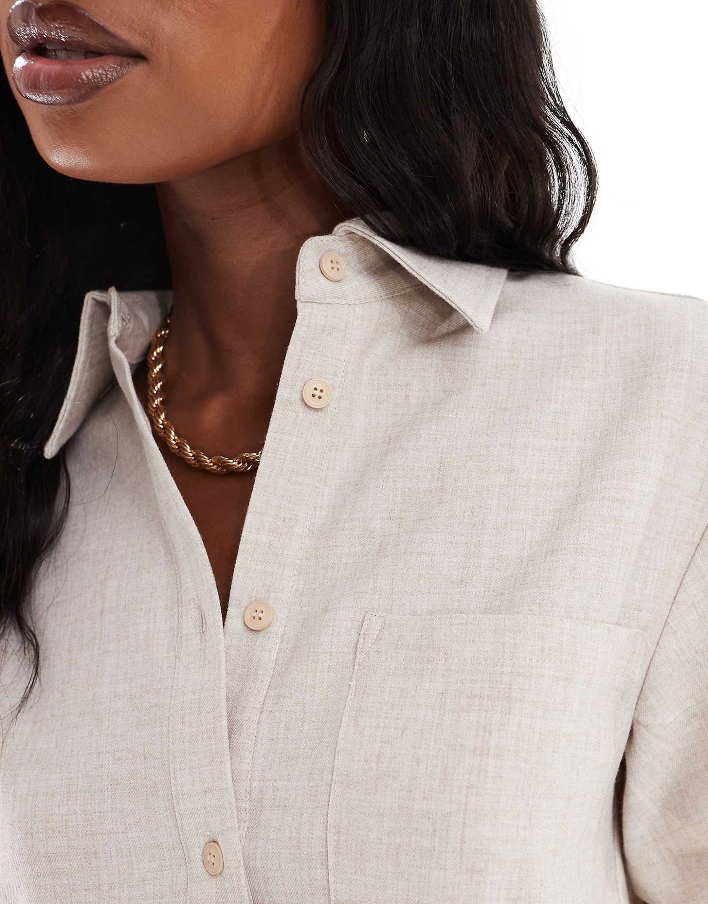 Cropped Shirt Co-Ord