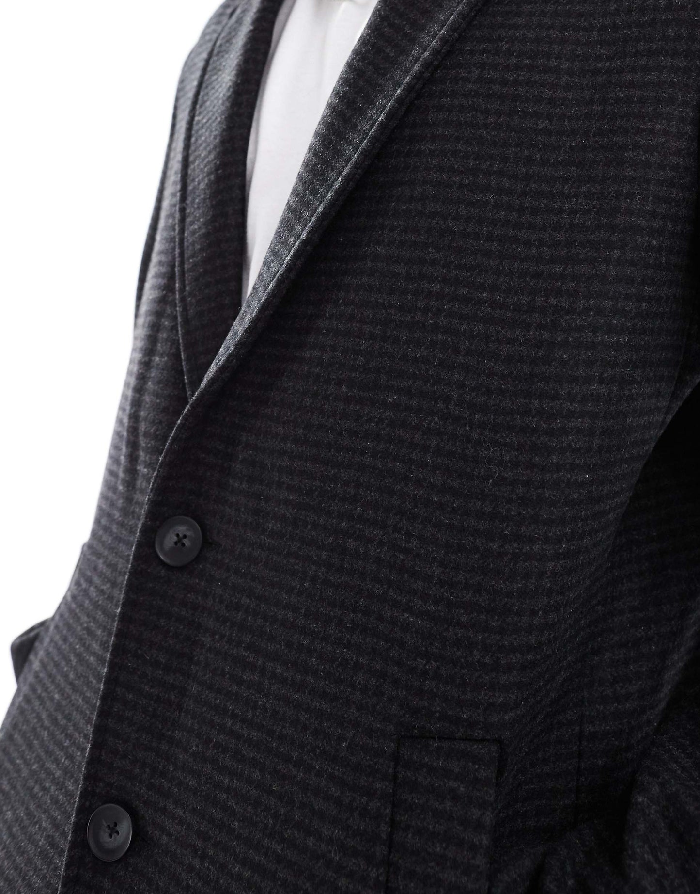 Wool Mix Long Overcoat