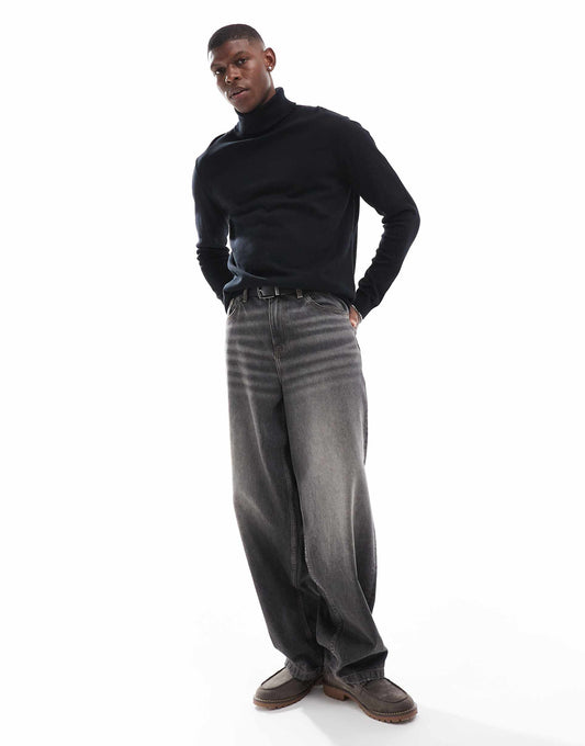 Knitted Roll Neck Jumper