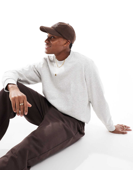 Premium Oversized 400Gsm Heavyweight Crew Neck Sweatshirt