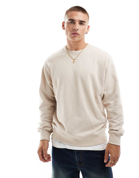 Oversized Crew Neck Sweatshirt