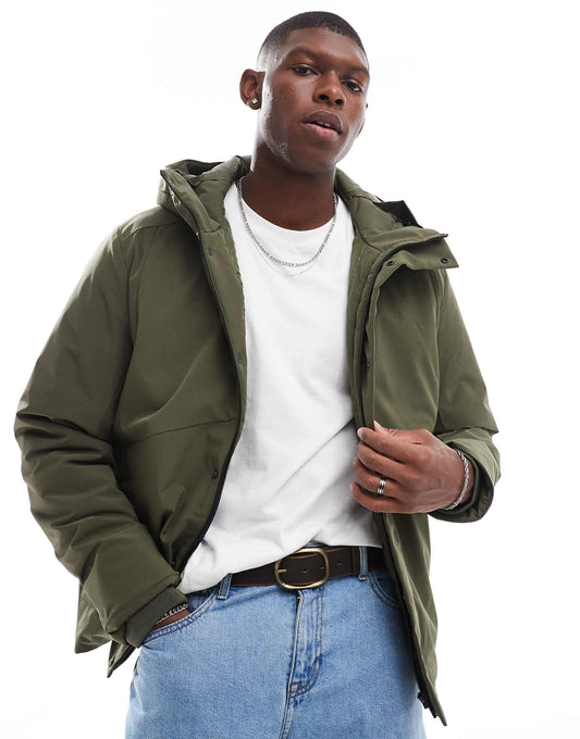 Technical Parka With Padded Lining