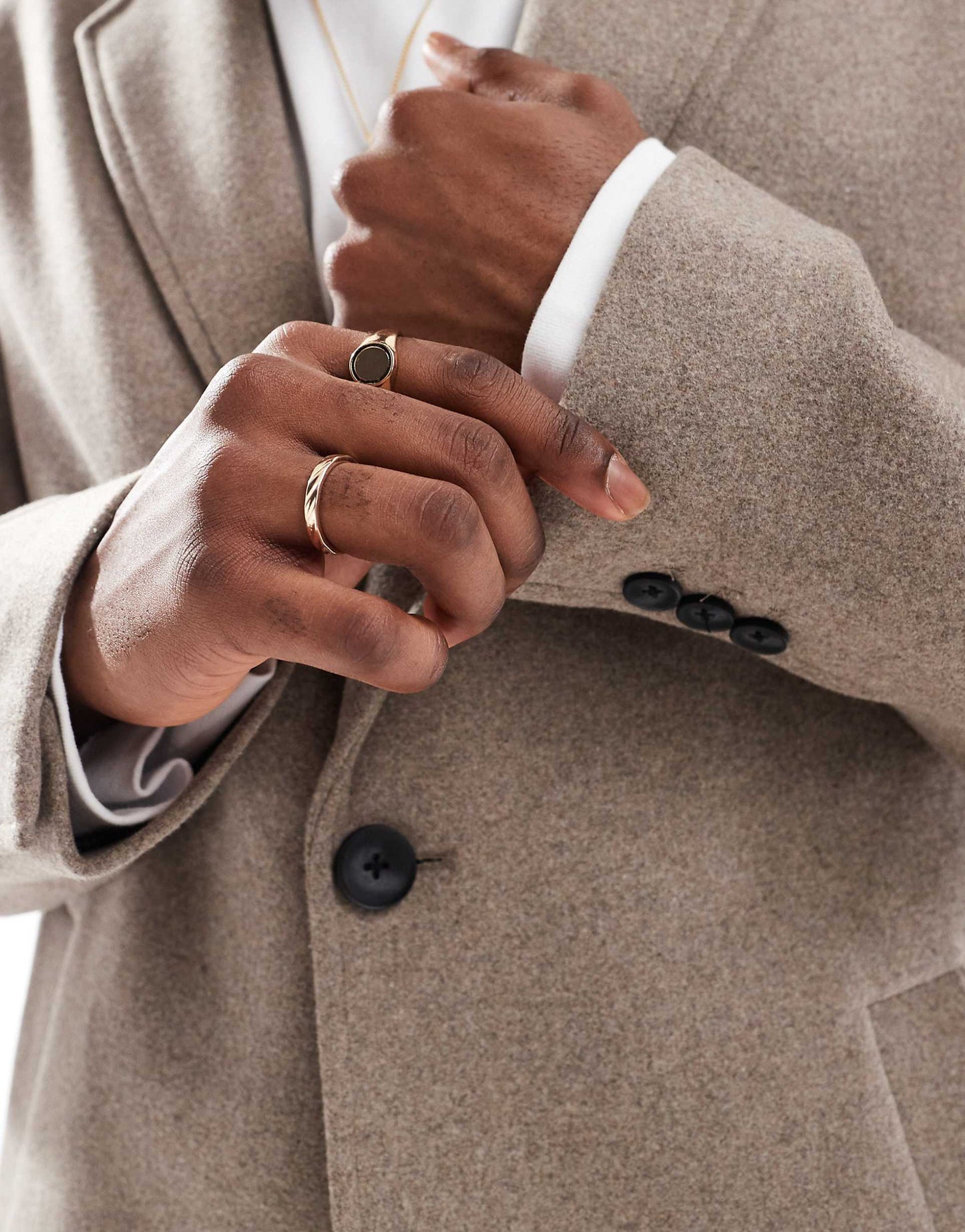 Wool Mix Long Overcoat