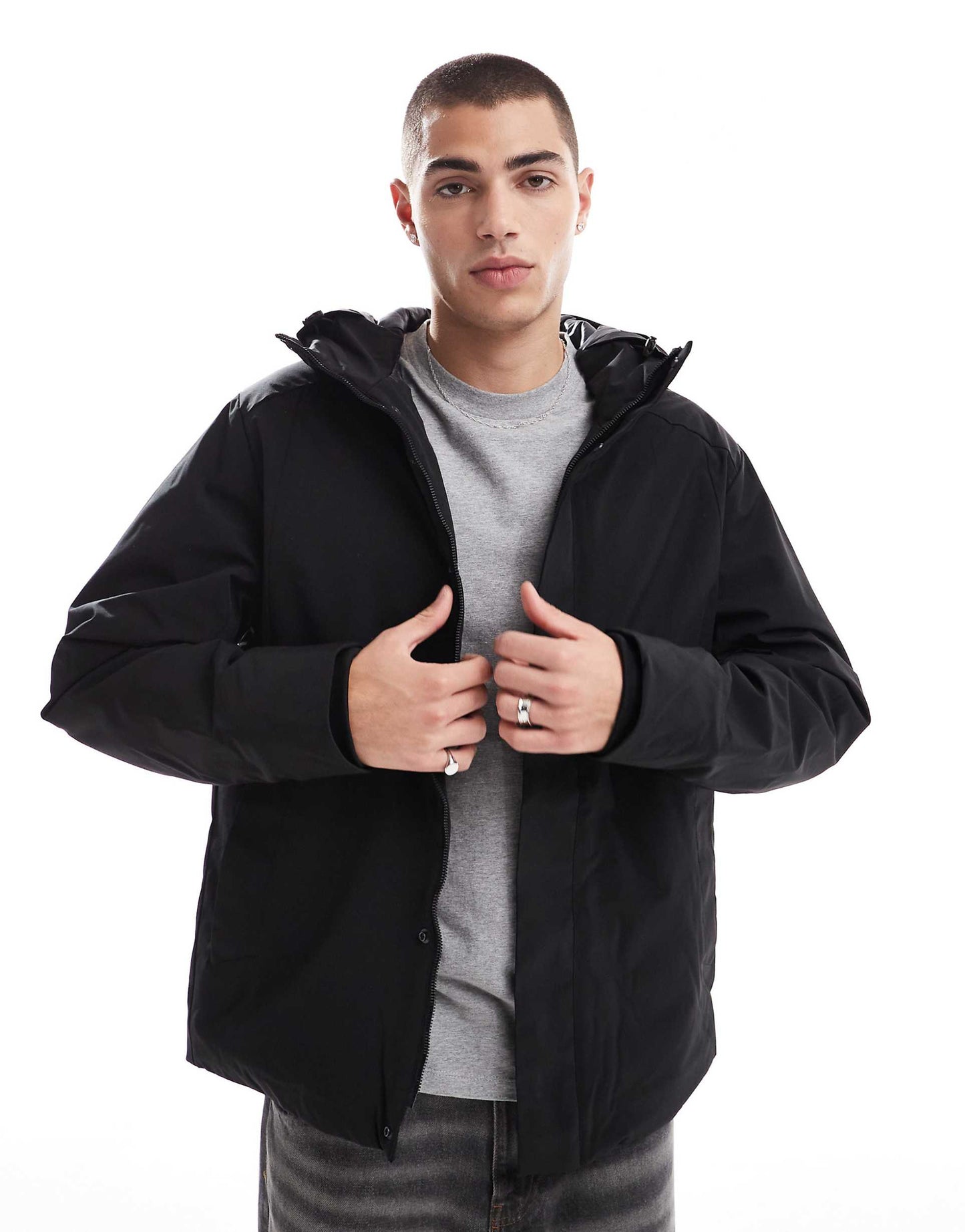 Technical Parka With Padded Lining
