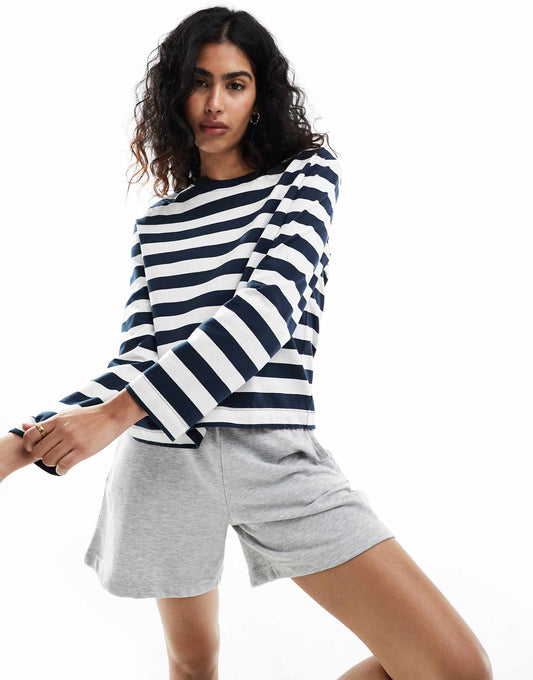 Femme Boxy Long Sleeve T-Shirt