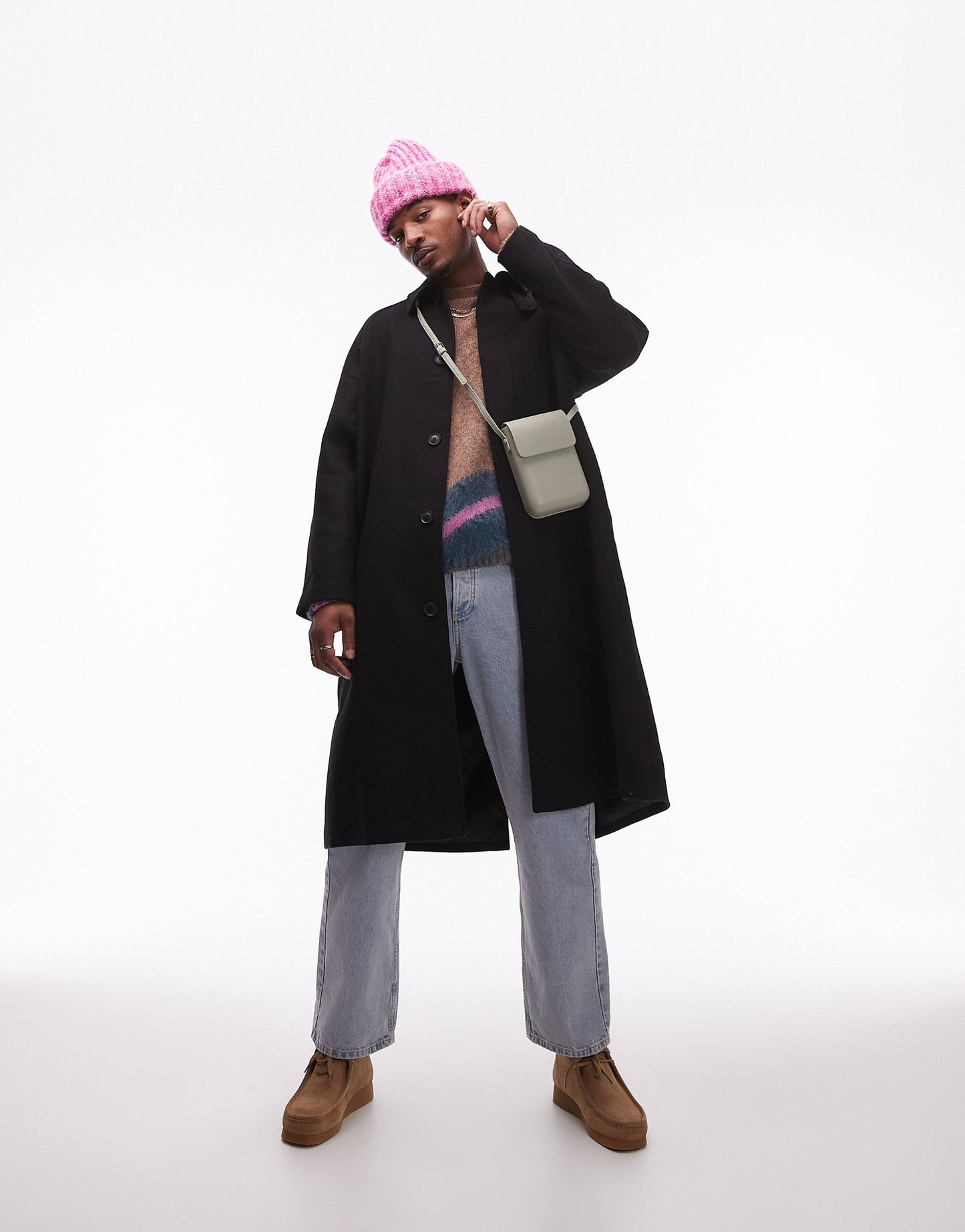 Fluffy Abstract Crew Jumper