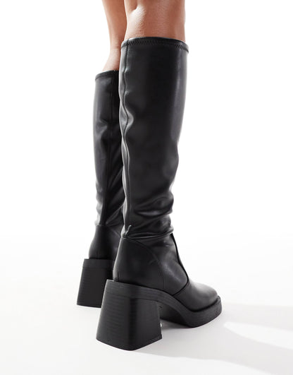 Charlotte Heeled Knee Boots