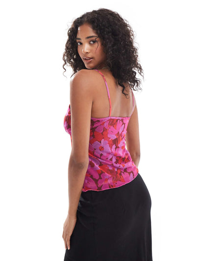 Mesh Floral Cami