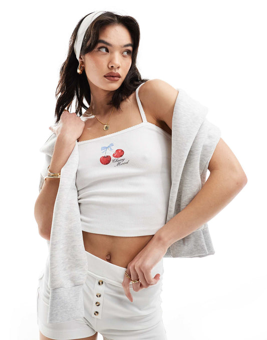 Cherry Graphic Cami