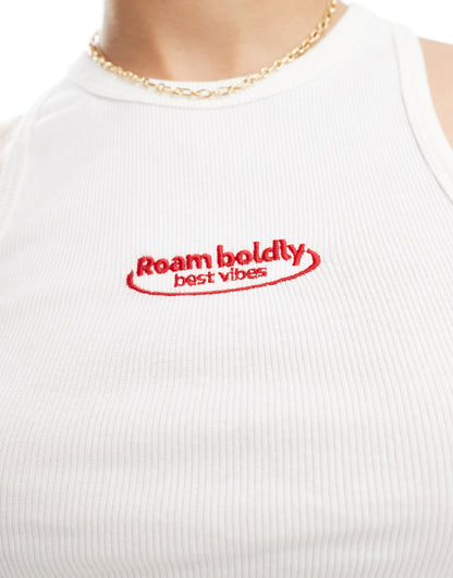 'Dream' Graphic Racer Vest