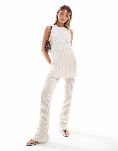 Knitted Sleevless Co-Ord  Top