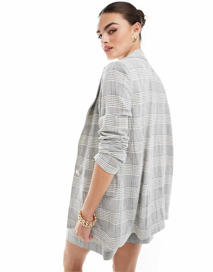 Checked Co-Ord Blazer