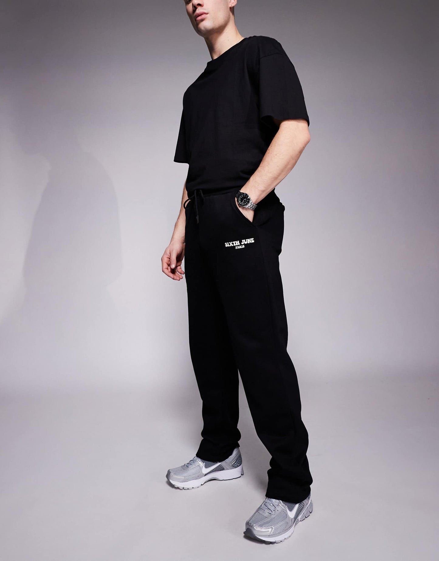 Printed Motif Straight Leg Jogger