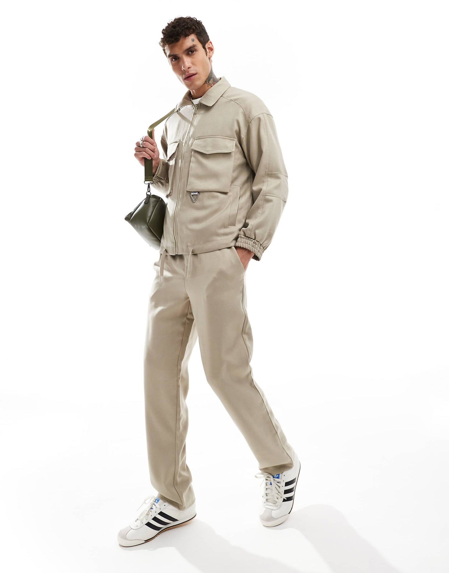 Front Pocket Logo Detail Jacket Co-Ord