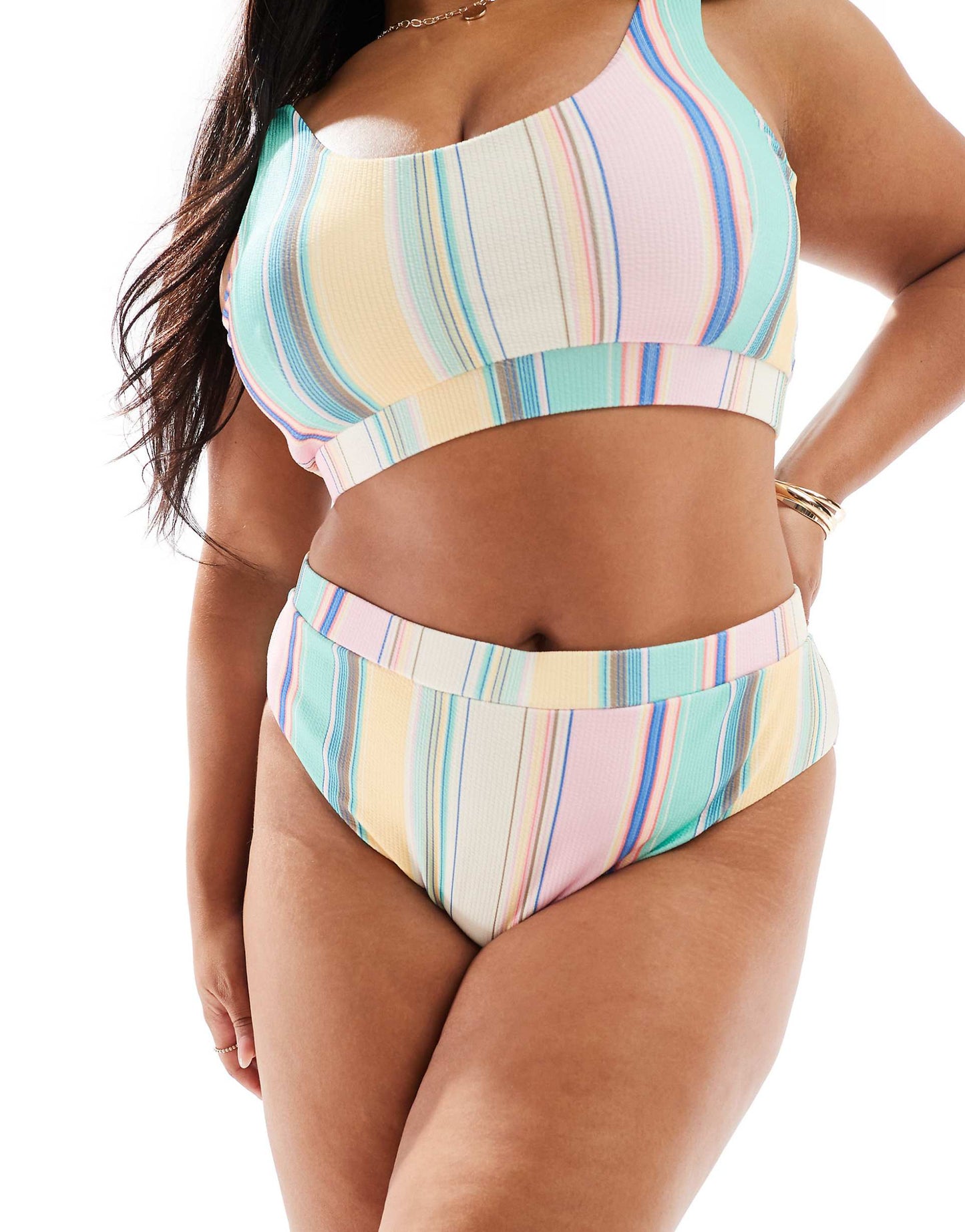 Curve High Waisted Bikini Bottom Co-Ord