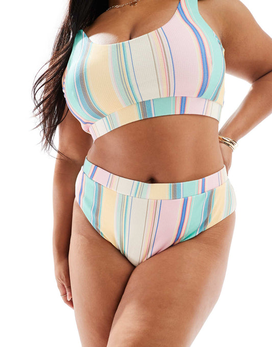 Curve High Waisted Bikini Bottom Co-Ord