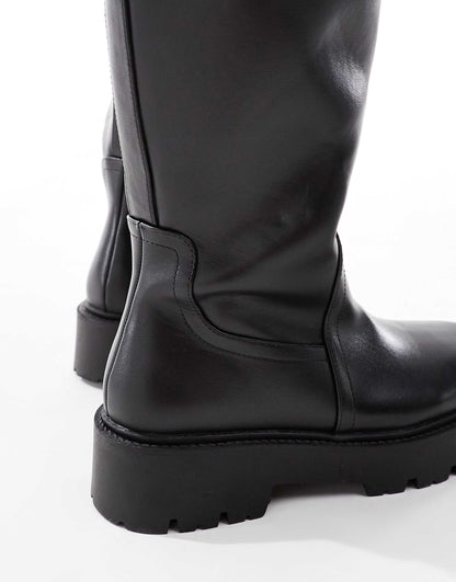 Curve Carmen Chunky Flat Knee Boots