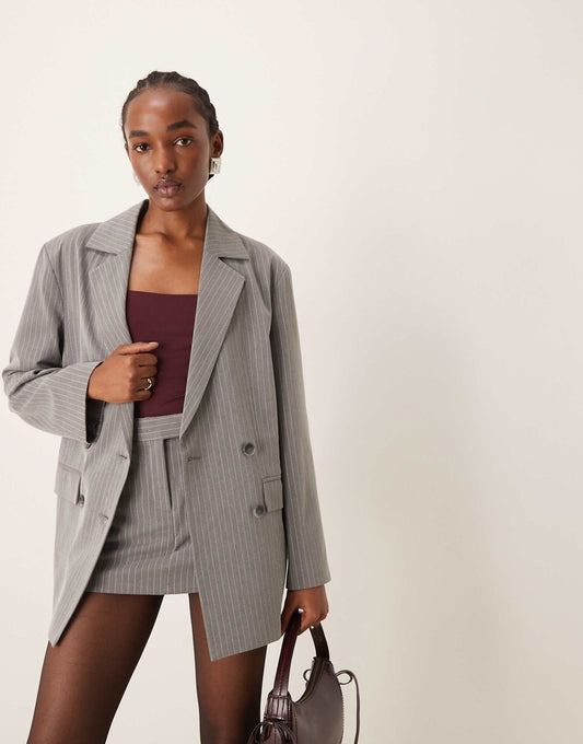 Slouchy Oversized Double Breasted Blazer