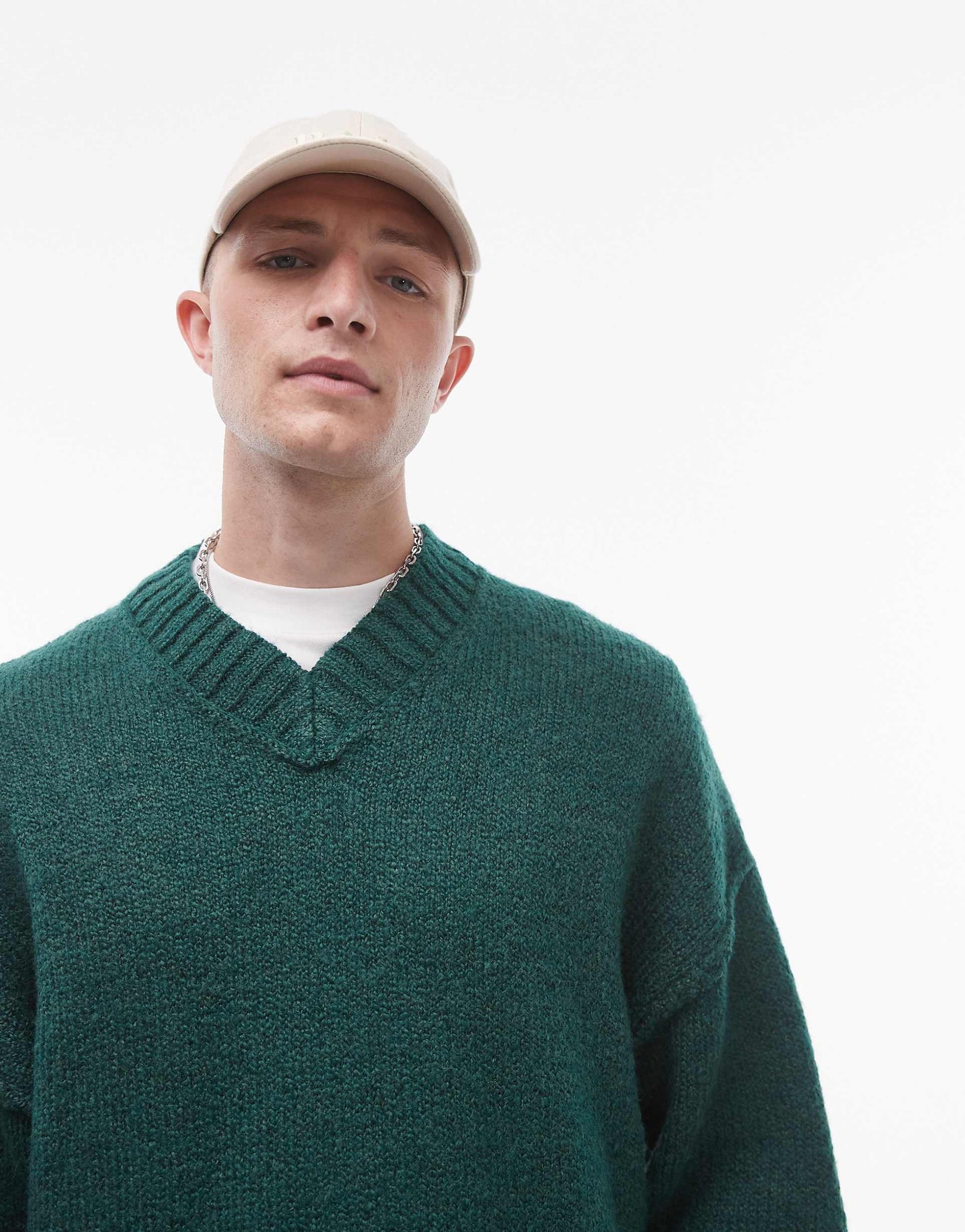 Oversized V Neck Jumper