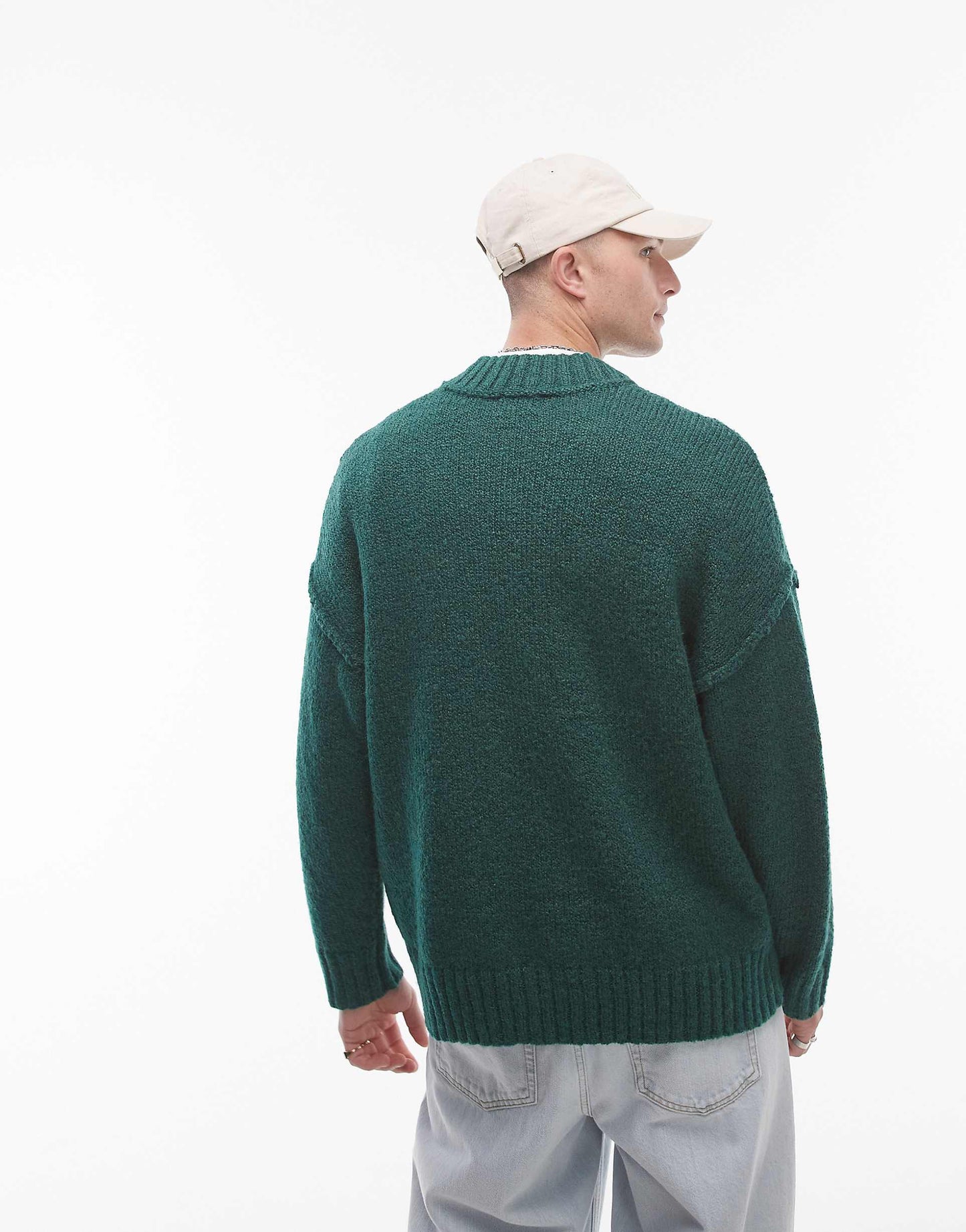 Oversized V Neck Jumper