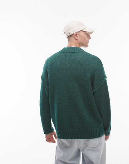 Oversized V Neck Jumper