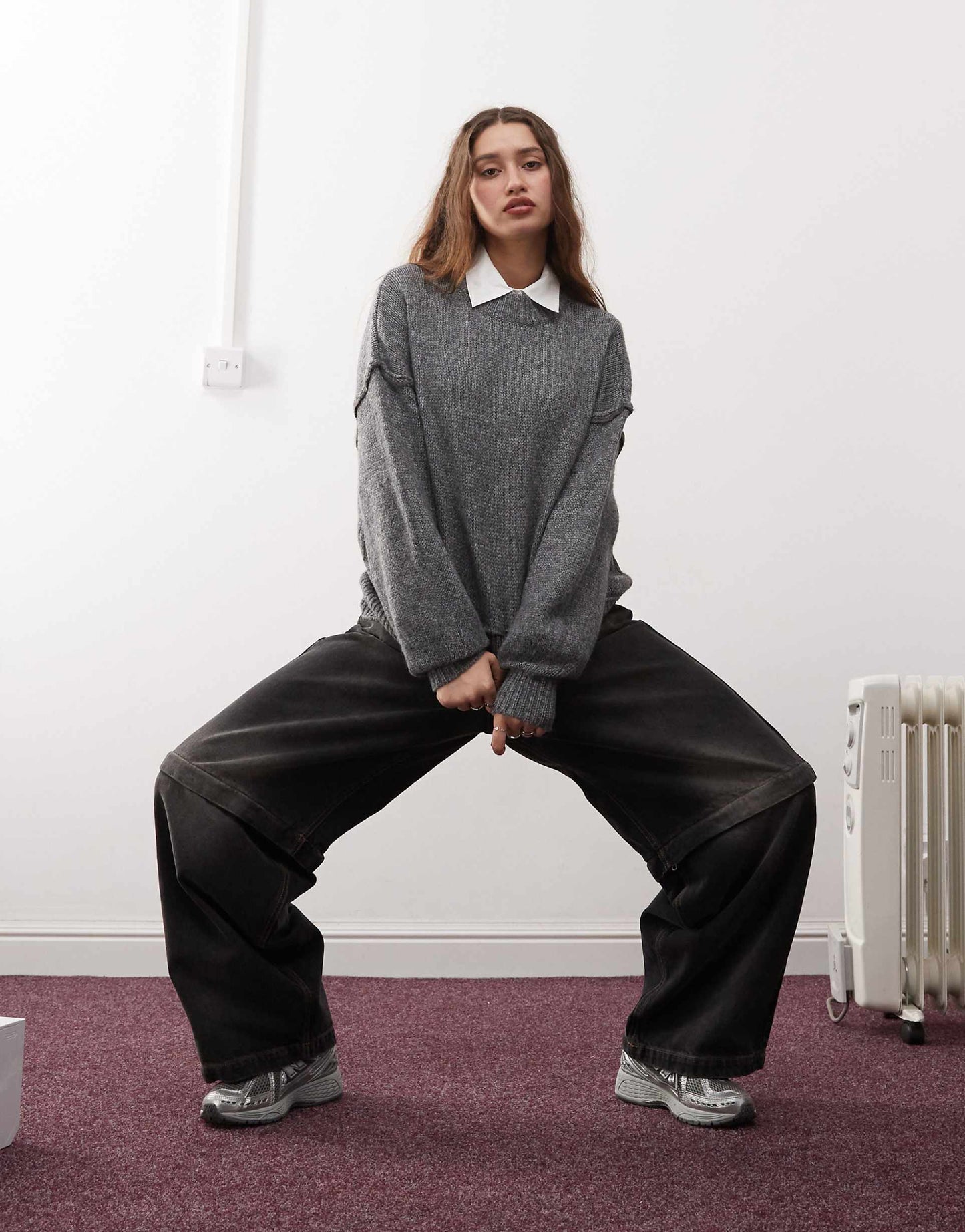 Exposed Seam Detail Jumper