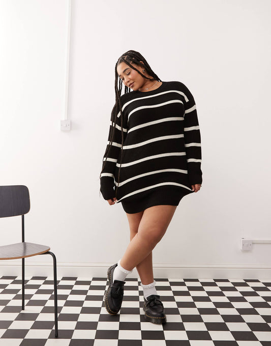 Curve Slouchy Knitted Dress