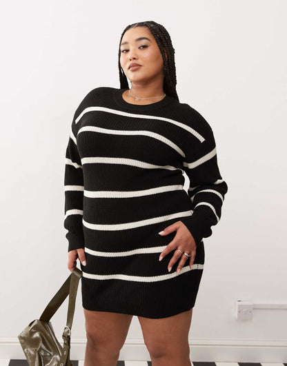 Curve Slouchy Knitted Dress