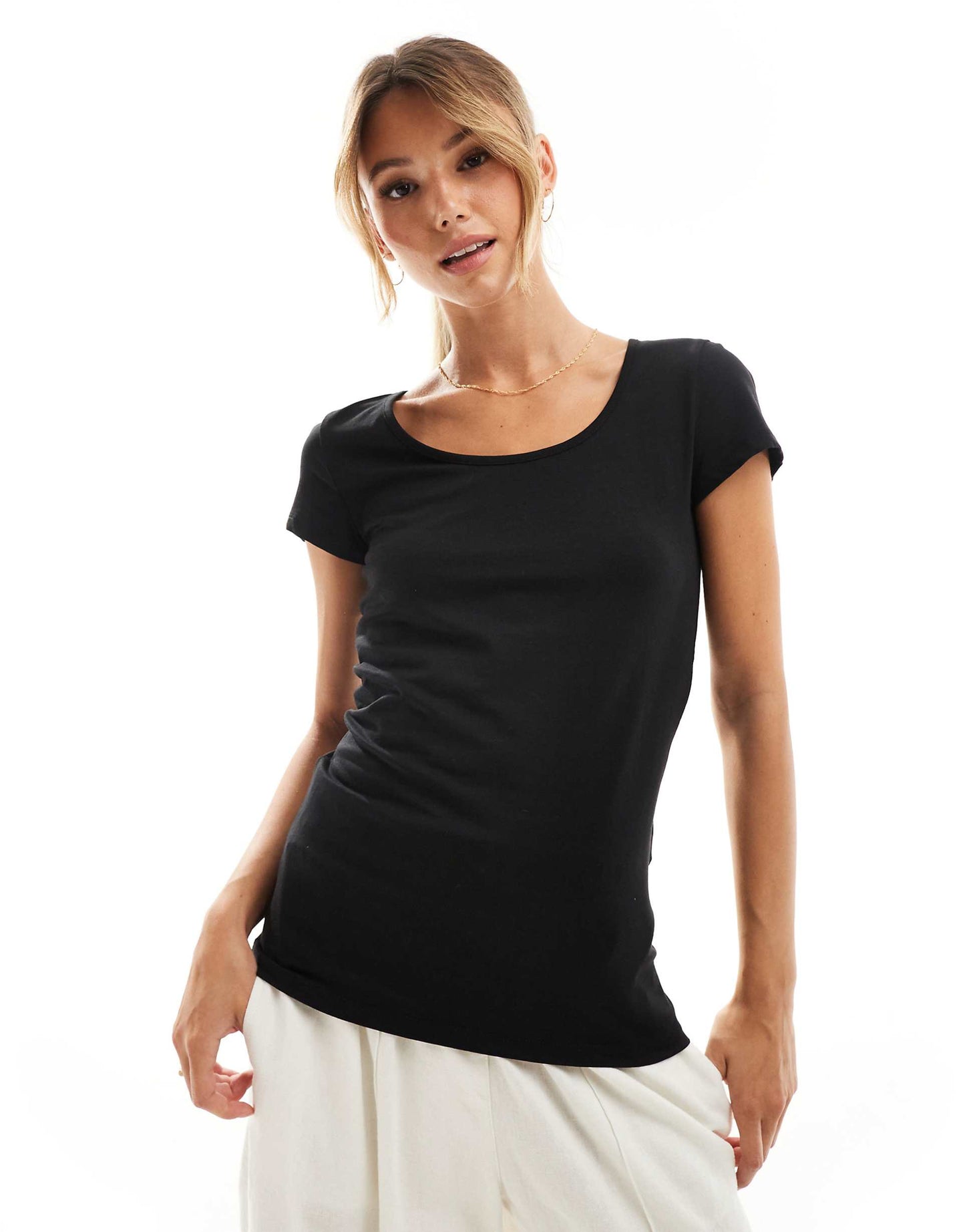 Soft Scoop Neck T-Shirt